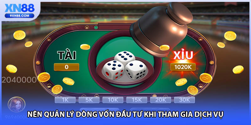 Nên quản lý dòng vốn đầu tư khi tham gia dịch vụ